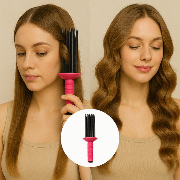 Šilumos nereikalaujančios plaukų garbanojimo šukos | CURLVIA