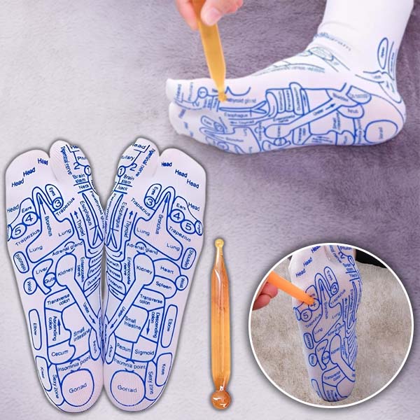 Aktyvuokite sveikatos taškus – refleksologinės kojinės kasdieniam masažui | FEETRA